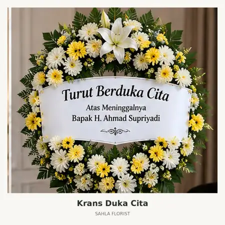 Krans Bunga Duka Mappi